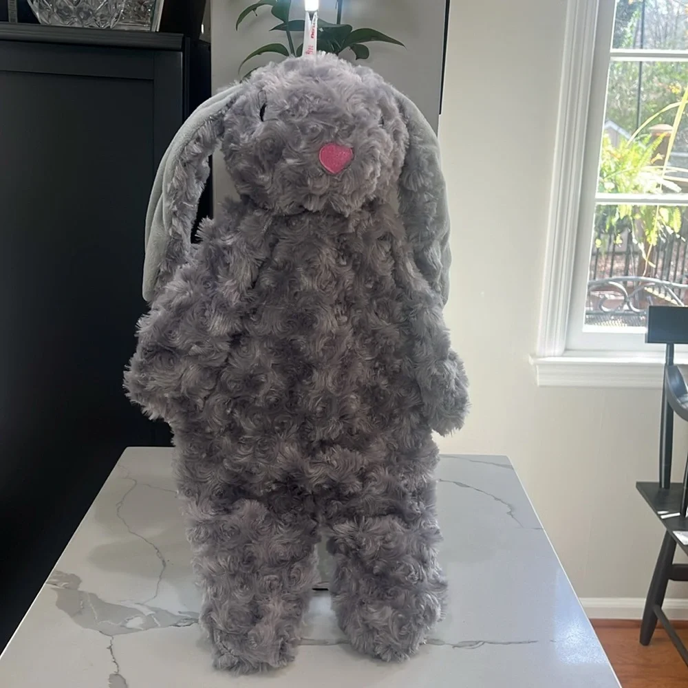 Petlou Floppy Rabbit Stuffingless Floppy Plush Squeak Chew Dog Toy 19” NEW